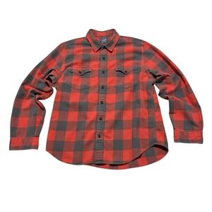 J Crew Men's Button Down Shirt Flannel Size XL 24 x 29